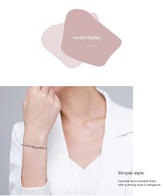 S925 Silverarmband Damer i koreansk stil Micro-inlaid Armband Light Luxury