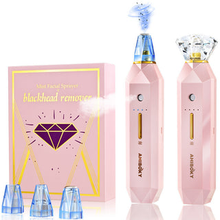 2-IN-1 Blackhead Remover Vacuum Pore Cleaner Acne Remover Mist Facial...