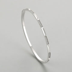 S925 Silverarmband Damer i koreansk stil Micro-inlaid Armband Light Luxury