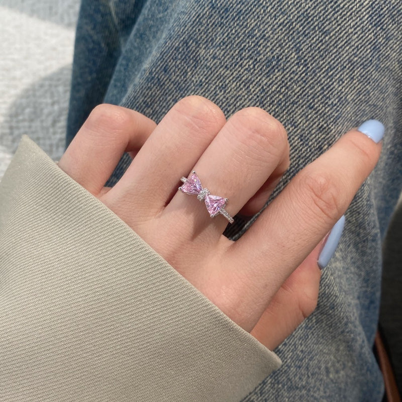 S925 Sterling Silver Rosett Dam Ring