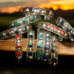 Norband Multi Color Slim Afghani Cuff - Svart
