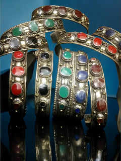 Norband Multi Color Slim Afghani Cuff - Svart
